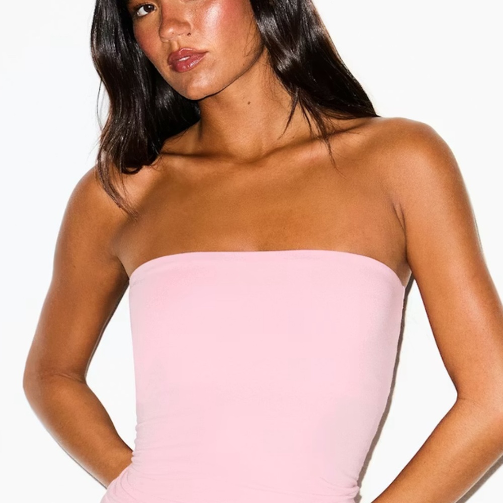 Skims baby pink tube top